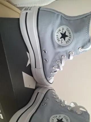 Converse Botas Grises Plataforma
