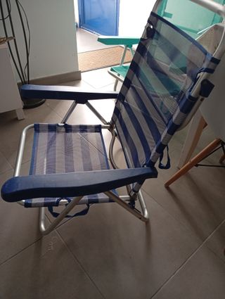 2 Sillas  de Playa Plegables Ligeras y resistentes