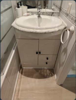Mueble baño lavabo y espejo