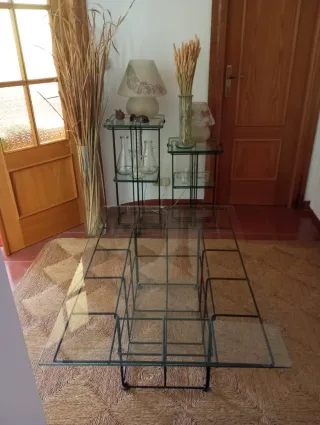 Mesa centro cristal 3cm grosor