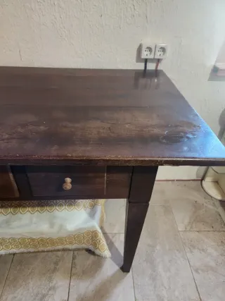 Mesa antigua Biedermeier madera