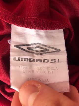 Sudadera Vintage Umbro Inglaterra Y2K Roja