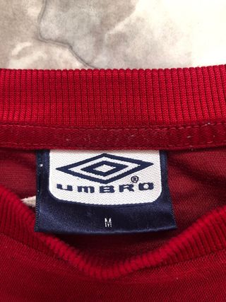 Sudadera Vintage Umbro Inglaterra Y2K Roja