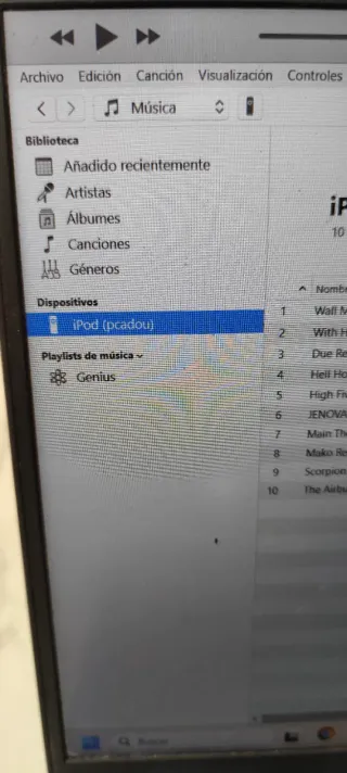 iPod Shuffle USB 1Gb Blanco