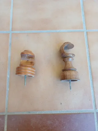 Barras para cortinas de madera