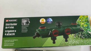 Set conectores, pistola riego y clips planta