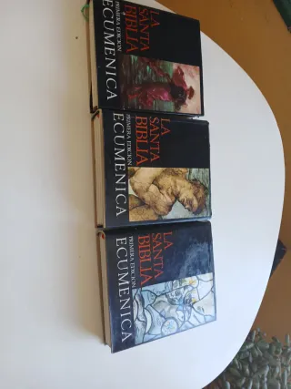 La Sanra biblia Ecumenica primera edicion 3 tomos