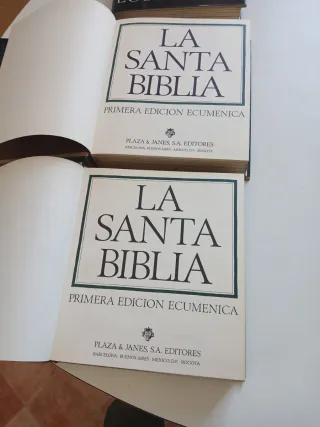 La Sanra biblia Ecumenica primera edicion 3 tomos