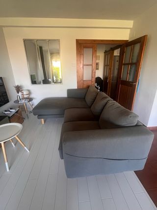 Sofá Chaise Longue Gris Ikea