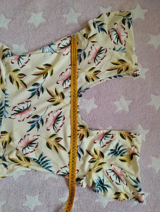 Pedro del Hierro Blusa peplum tropical Talla L