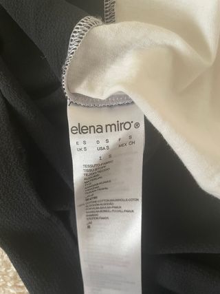 Camiseta Elena Miro Blanca y Negra