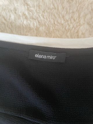 Camiseta Elena Miro Blanca y Negra