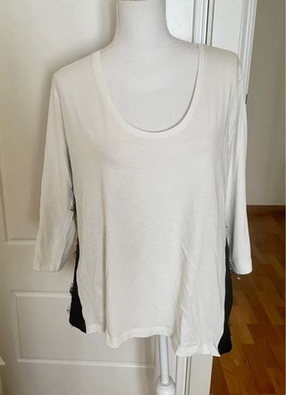 Camiseta Elena Miro Blanca y Negra