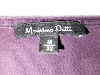 Camiseta Massimo Dutti Morada
