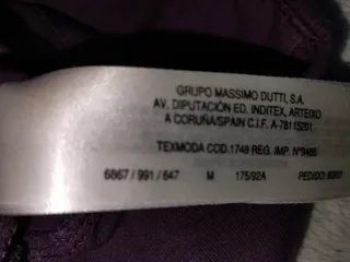 Camiseta Massimo Dutti Morada