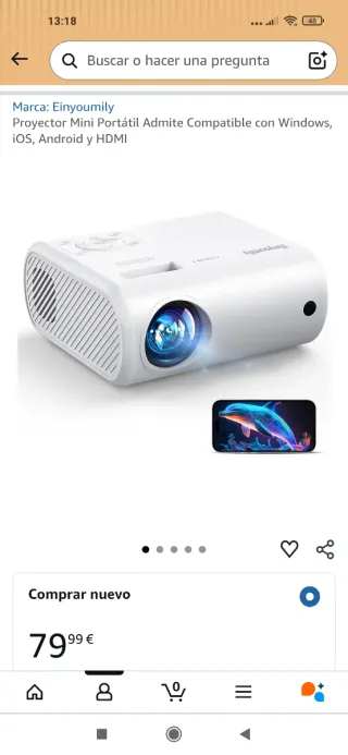Proyector Mini EinYoumily Blanco