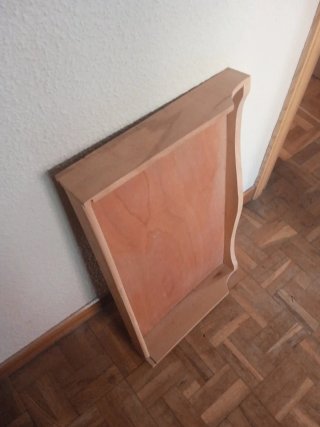 Cajón ancho de madera, 2 uds.