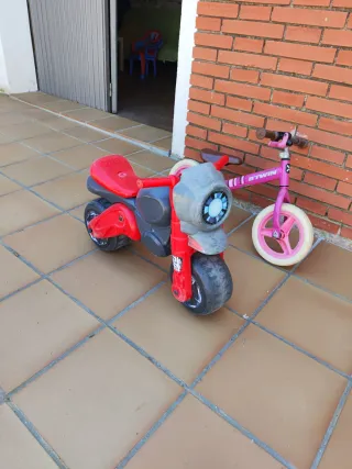 Moto infantil y bici