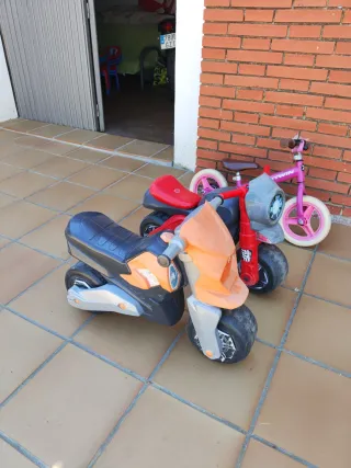 Moto infantil y bici