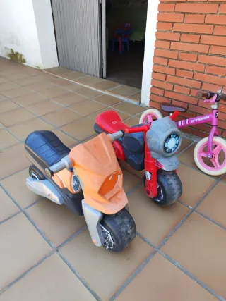 Moto infantil y bici