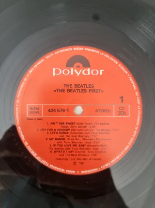 Vinilo The Beatles' First! Grabado en Hamburgo 196