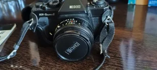 Cámara de fotos Ricoh KR_5 superII y objetivo