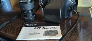 Cámara de fotos Ricoh KR_5 superII y objetivo