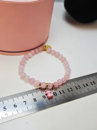 Pulsera Tous Cuarzo Rosa Natural Oso