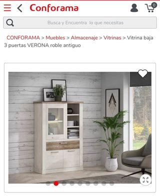 Conjunto Mueble TV y vitrina
