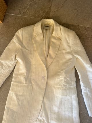 Conjunto Sandro Blazer y Shorts Blanco