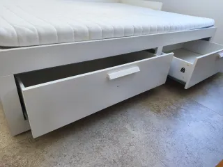 Cama nido blanca con cajones Ikea