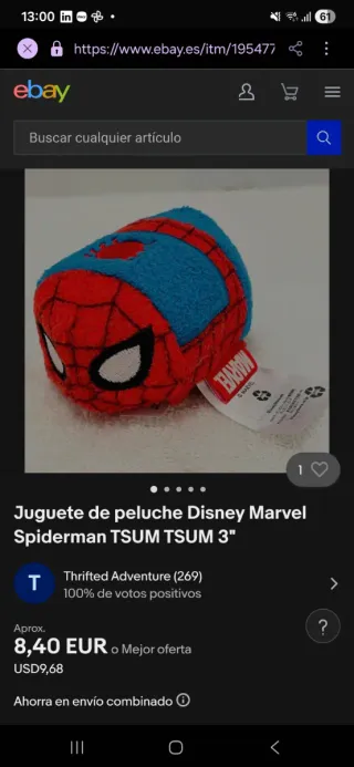 Pack Tsum Tsum Capitán América y Spiderman