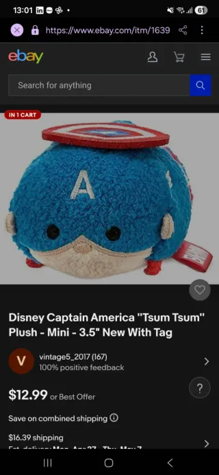 Pack Tsum Tsum Capitán América y Spiderman