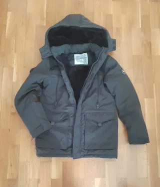 Chaqueta con boreguito interior Redskins niño gris