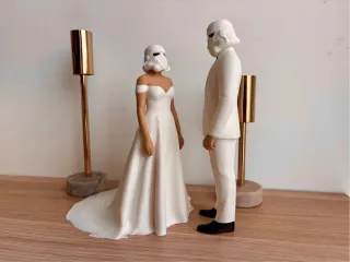 Figuras de boda Star Wars