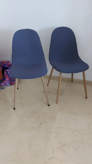 2 Sillas azules Maison du Monde