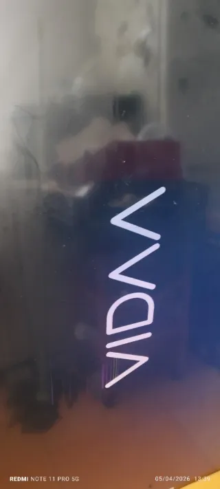 Televisión negra, para piezas pantalla arañada,