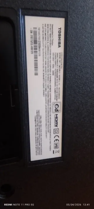 Televisión negra, para piezas pantalla arañada,
