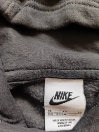 Sudadera Nike Gris Oscuro Talla 158-170