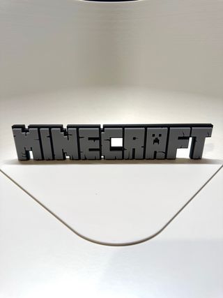 Scritta Minecraft Logo Decorazione