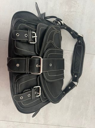 Bolso Purificación García Negro Piel