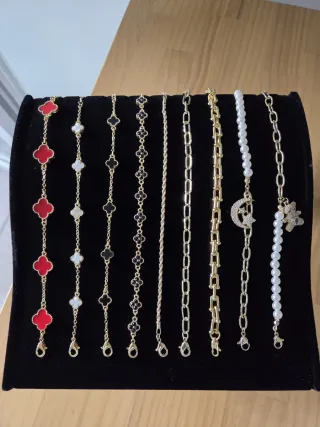 Lote Joyería Acero y Rodio