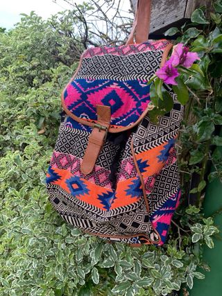 Mochila Breshka étnica multicolor