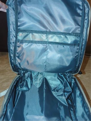 Mochila de viaje beige/gris