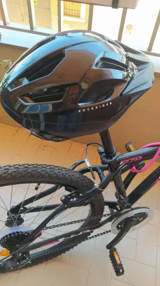 Bicicleta Racer 270 Negra y Rosa