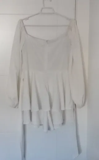 Vestido disfraz Pirata Mujer Blanco Talla S