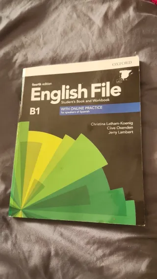 Libro de inglés English File B1 (Oxford), 4ª ed