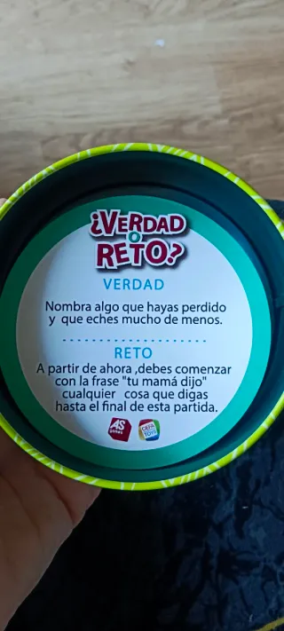 Juegos de mesa Verdad o Reto y Verdad o Falso