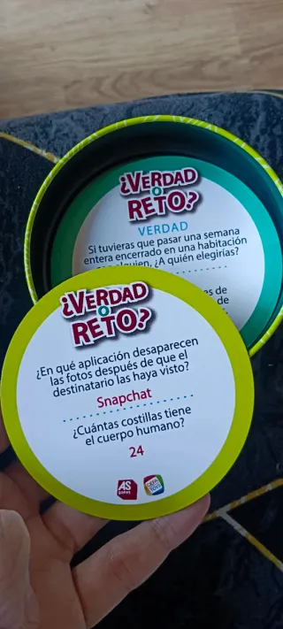 Juegos de mesa Verdad o Reto y Verdad o Falso
