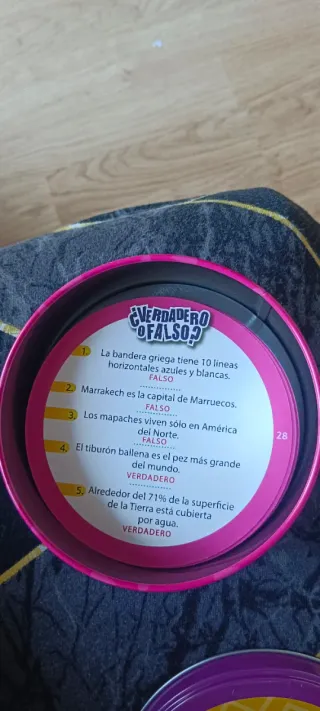 Juegos de mesa Verdad o Reto y Verdad o Falso